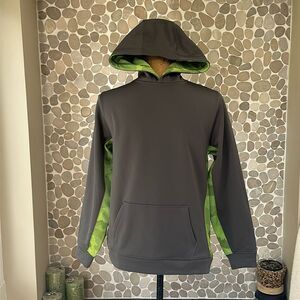 NWOT Sport Tek grey and lime green sweatshirt – size youth large